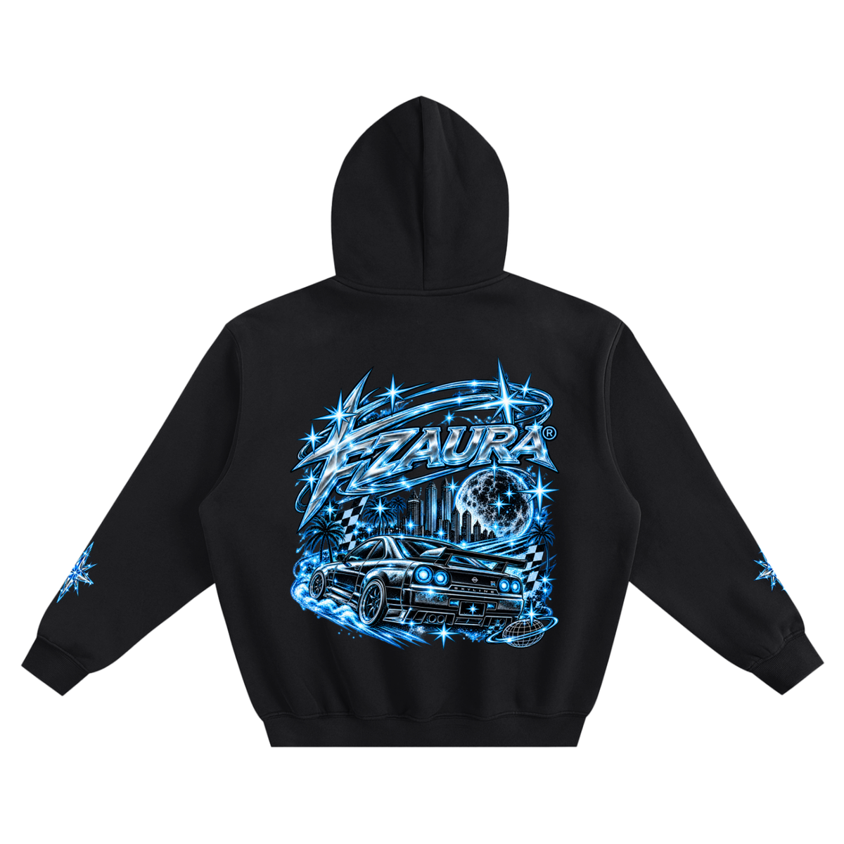Blue Chrome Dreams Hoodie